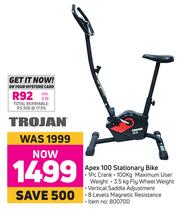 Trojan apex 100 stationary bike outlet