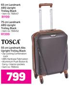 Tosca 75cm Landmark ABS Upright Trolley (Black)