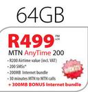 Apple iPhone 5 64GB-On MTN Any Time 200