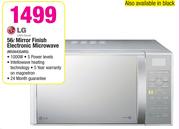 LG 56L Mirror Finish Electronic Microwave MS5643GARS