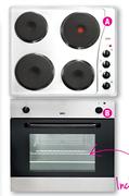 KIC 2 Piece Stainless Steel Cooking Set(Oven and Hob)