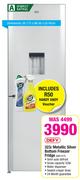Defy 323Ltr Metallic Silver Bottom Freezer Fridge DAC 517