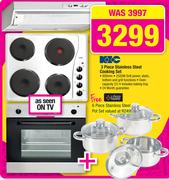 KIC 3 Piece Stainless Steel Cooking Set