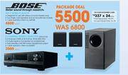 Bose Better Sound Through Research AM 3 Series IV Black+Sony 2 Channel Stereo Amplifier STR-DH130