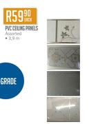 PVC Ceiling Panels Assorted-Each