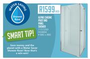 Alpine Chrome Pivot And Panel Shower 880X880.