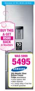 Samsung 303Ltr Metallic Silver Bottom Freezer Fridge RB29FWRNDSA