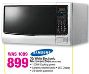 Samsung 30Ltr White Electronic Microwave Oven ME9114W