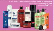 Clear, Organics, Sunsilk, Dove Or Tressemme Hair Products-Each