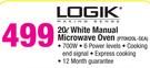 Logik 20L White Manual Microwave Oven P70H20L-SEA