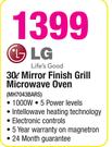 LG 30L Mirror Finish Grill Microwave Oven MH7043BARS