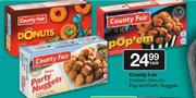 County Fair Chicken Donuts/Pop'em/Party Nuggets Each