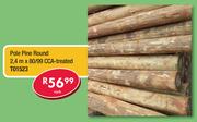 Pole Pine Round 2.4 x 80/99 CCA-Treated T01523-Each