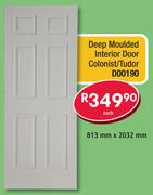 Deep Moulded Interior Door Colonist/Tudor D00190-813mm x 2032mm Each