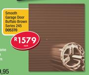 Smooth Garage Door Buffalo Brown Series 245 D05370-Each