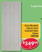 Deep Moulded Interior Door Colonist/Tudor Styles D00190-Each