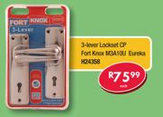 3-Lever Lockset CP Fort Knox M3A10U Eureka H24358-Each