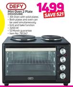 Defy Mini Oven 2 Plate(MOH9328B)