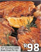 PnP Uncooked Lamb Braai Chops-Per kg