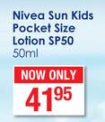 Nivea Sun Kids Pocket Size Lotion SPF50-50ml