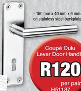 Coupe Oulu Lever Door Handle H51187-Per Pair