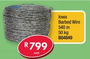 Iowa Barbed Wire 540m B04849-50kg Each