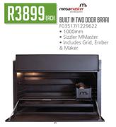 Megamaster Built In Two Door Braai F03517