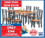Simone 7 Piece Dining Room Suite
