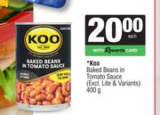Koo Baked Beans In Tomato Saauce-400g