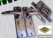 Esco 2 Lever Mortice Chrome Lockset H19910-Each