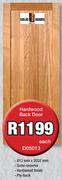 Hardwood Back Door D05013-Each