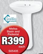 Betta Melisa Basin And Pedestal S05405-Each