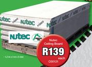 Nutec Ceiling Board 1.2x3m x4mm C00121-Each