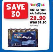 Tru 12 Pack AA Batteries