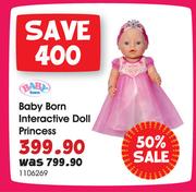 Baby Born Interactive Doll Princess