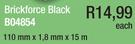 Brickforce Black B04854-110mm x 1.8mm x 15m Each