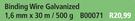 Binding Wire Galvanized B00071-1.6mm x 30m-500g 