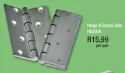 Hinge & Screw Sets H62904-Per Pair