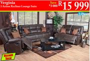 Verginia 3 Action 3-Piece Recliner Lounge Suite