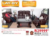 Newbury 3 Piece 3 Action Recliner Suite