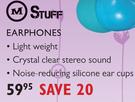 M Stuff Earphones