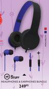 M Stuff Headphones & Earphones Bundle