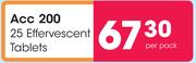 ACC 200 25 Effervescent Tablets-Per Pack