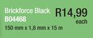 Brickforce Black 150x1.8mm x15m B04468-Each