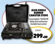 Alva Single Burner Canister Stove CCR101