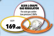 Alva L-Shape Gas Regulator G029
