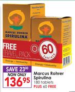 Marcus Rohrer Spirulina-180 Tablets + 60 Free