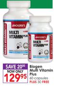 Biogen Multi Vitamin Plus-60 Capsules + 30 Free