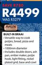 Avalon Built In Braai 1000mm