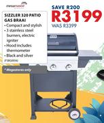 Megamaster Sizzler 320 Patio Gas Braai